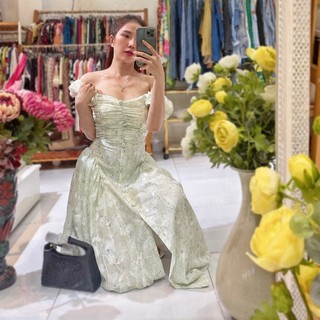 Đầm thiết kê Thêu Hoa