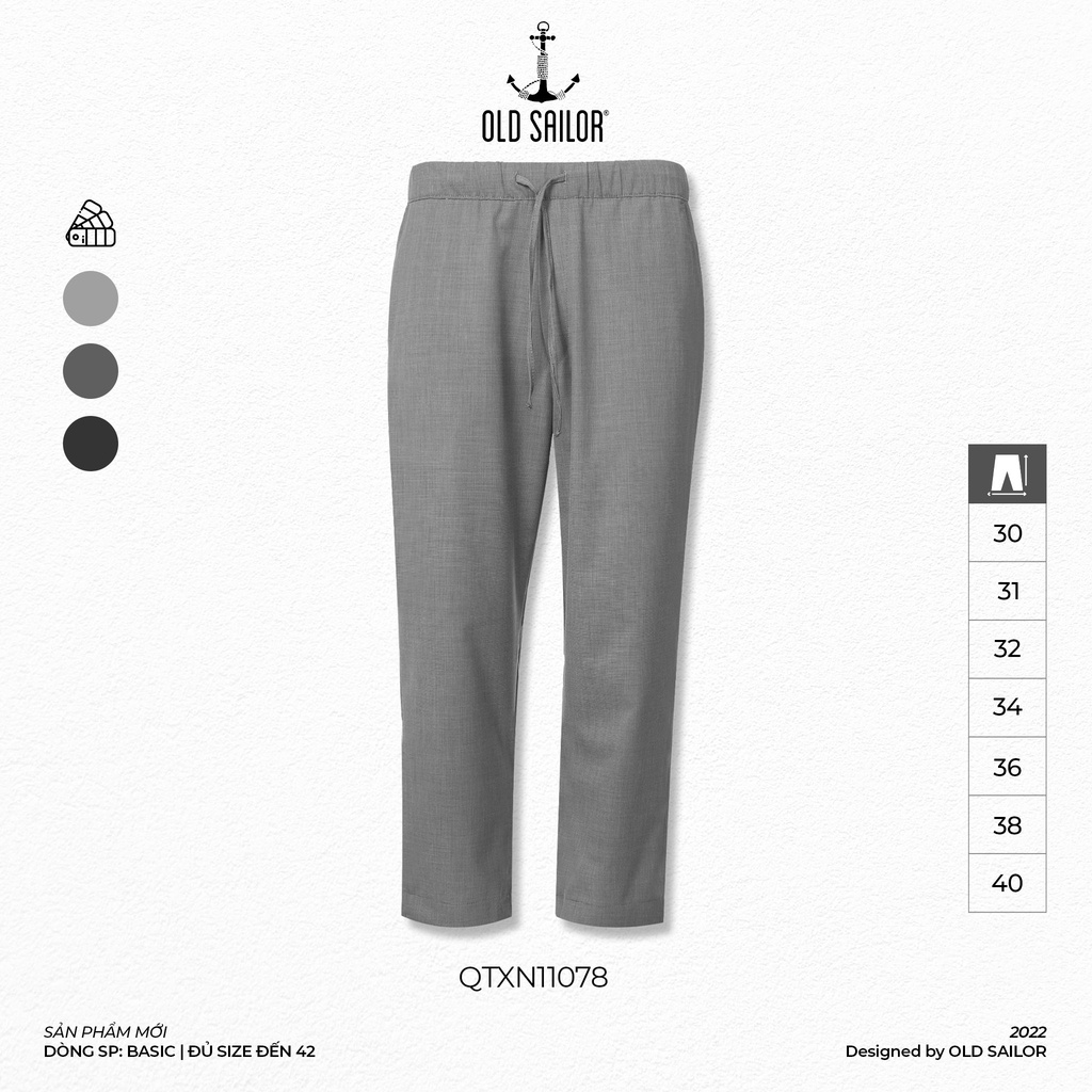 Quần Tây Baggy OLD SAILOR Quần Tây Nam Lưng Thun Chất Vải Cotton Mềm Mại Thấm Hút Mồ Hôi Thiết Kế Phong Cách Hàn Quốc