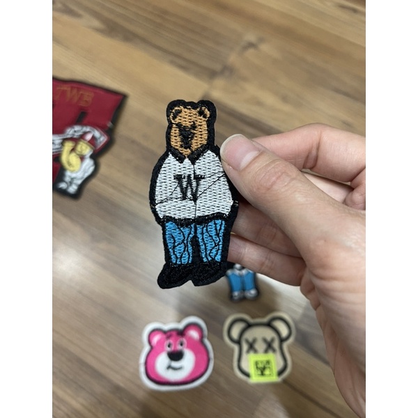 Patch vải ủi nhiệt hình thêu hình gấu dễ thương hot hit