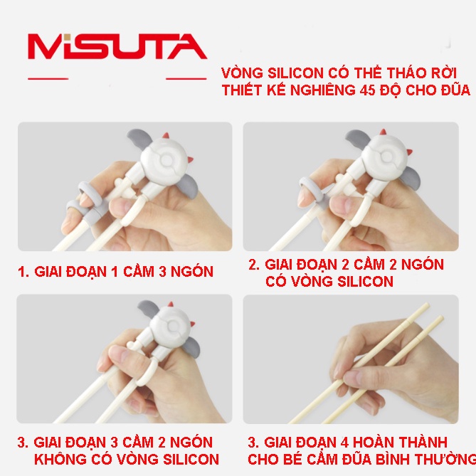 Đũa Tập Ăn Cho Bé Misuta