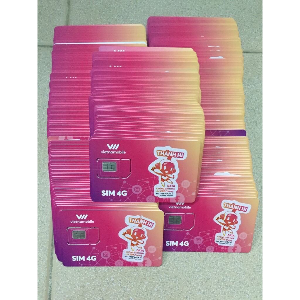 Combo 10 Sim Vietnamobile 2023 Hạn 1 Tháng - Tạo Tài Khoản ZL,SP,FB,MMO,GAME