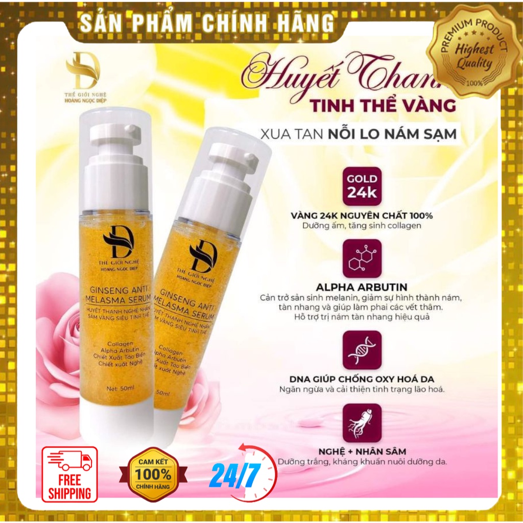 HUYẾT THANH NÁM NGHỆ - HOÀNG NGỌC DIỆP