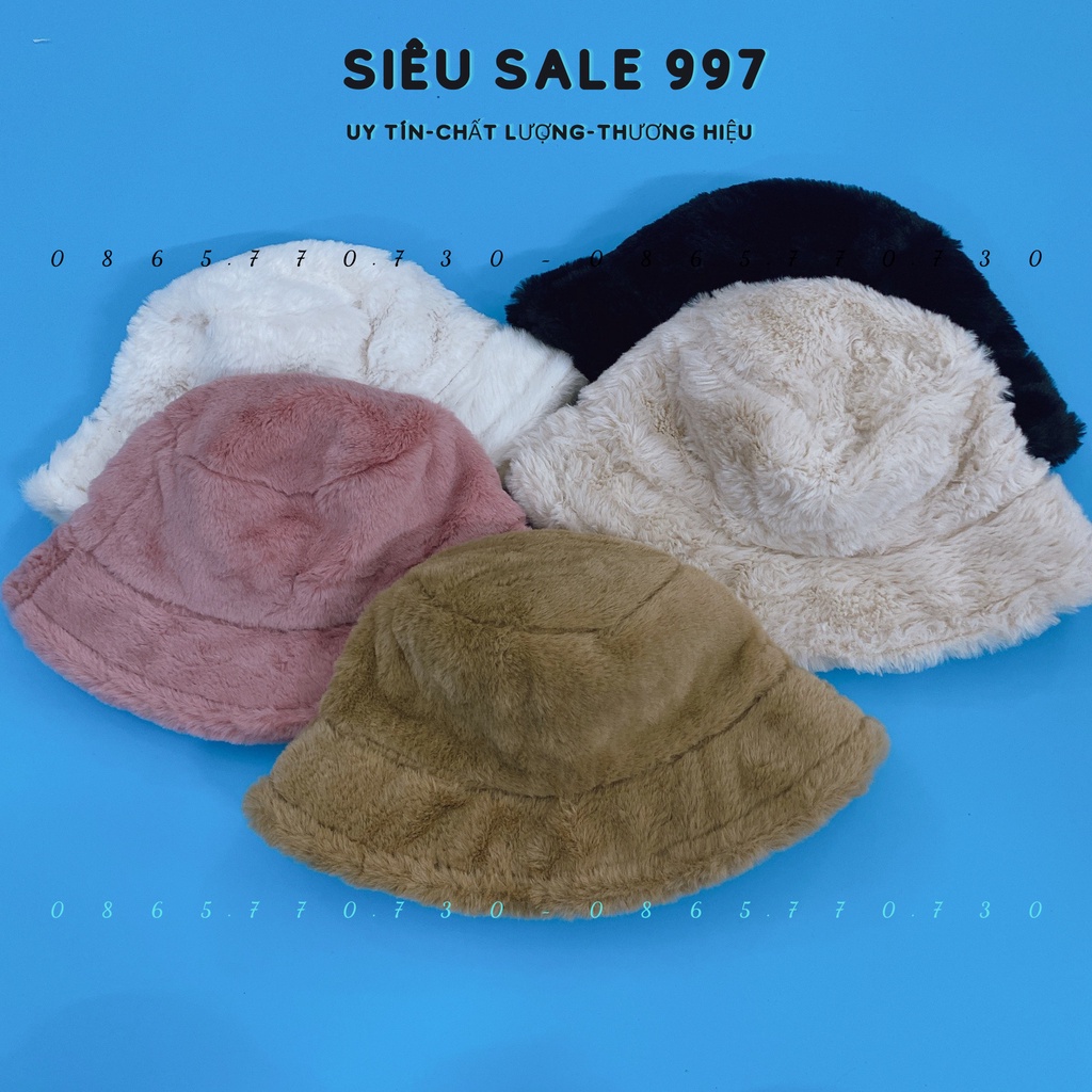 MŨ TAI BÈO QUẢNG CHÂU TRƠN CHẤT LÔNG THỎ MỊN MỀM MẠI THỜI TRANG NỮ CÓ DÂY ĐIỀU CHỈNH