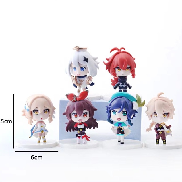 Mô hình nhân vật figure game Genshin Impact bộ 6 nhân vật venti amber diluc lumine eather paimon siêu đẹp PAIMON SHOP