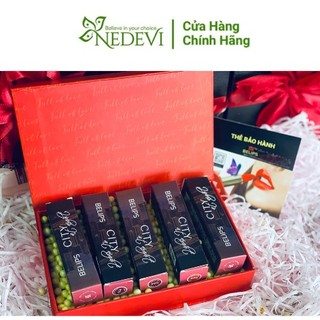 Sét Son Lì Belips - Bộ Quà Tặng Bạn Gái Sang Trọng Đẳng Cấp Quyến Rũ - NEDEVI Chính Hãng