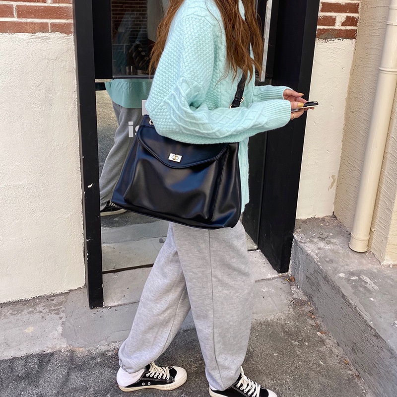 Túi Tote Đi Học Da Trơn Cá Tính , Da Mềm Size to Phong Cách Hàn Quốc Dễ Phối Đồ Giá Huỷ Diệt | BigBuy360 - bigbuy360.vn