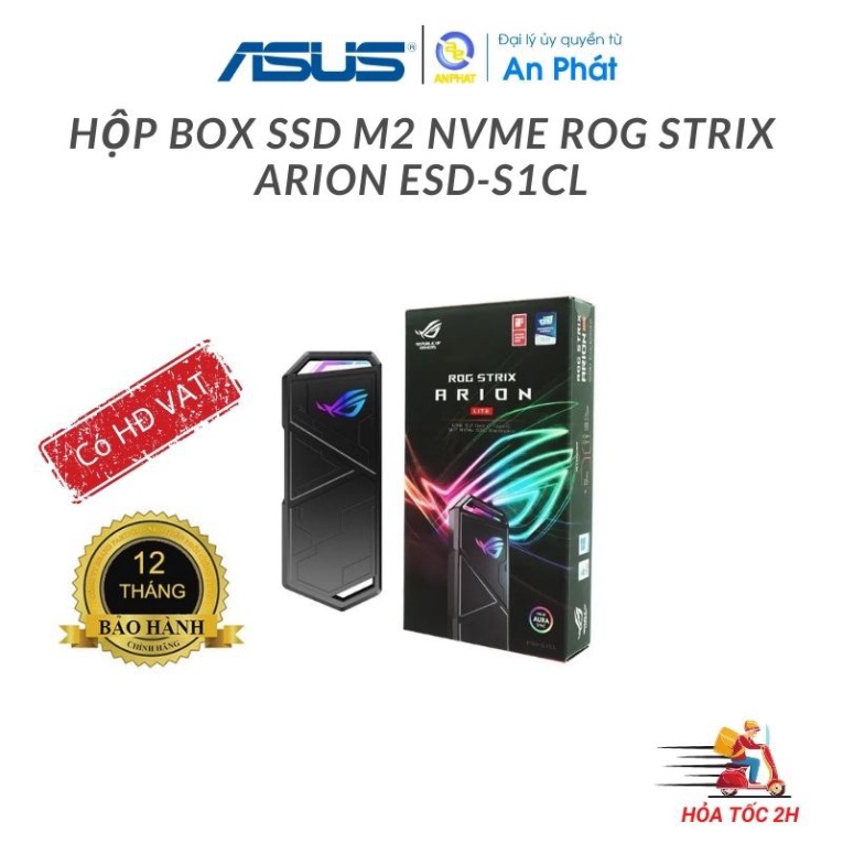 Hộp đựng ổ cứng Asus ROG STRIX ARION - Bảo hành chính hãng 12 tháng