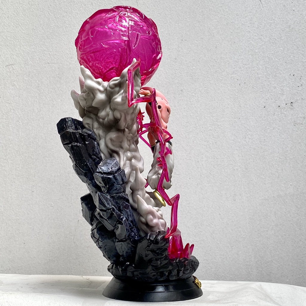 Mô hình Majin Buu  dùng chiêu quả cầu hủy diệt - Ma bư có đèn LED cực đẹp - mô hình Kid buu cao 24CM
