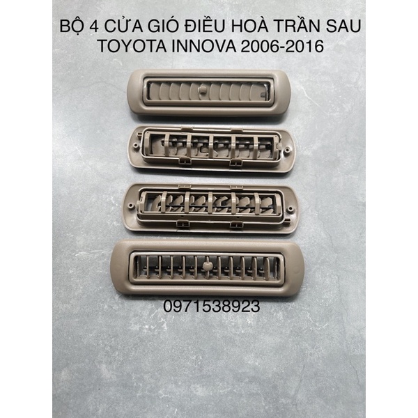 bộ 4 cửa gió điều hoà giàn lạnh sau TOYOTA INNOVA 2006-2016 cao cấp giá rẻ | BigBuy360 - bigbuy360.vn