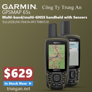 Máy đo đất rừng Garmin GPSMAP 65s (có tiếng Việt)