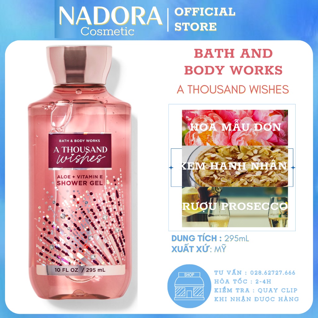 Sữa Tắm Toàn Thân Bath And Body Works - A Thousand Wishes SHOWER GEL