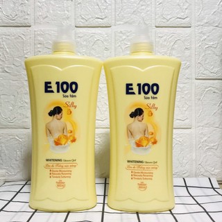 Sữa Tắm dưỡng trắng da E100 Silky 800ml