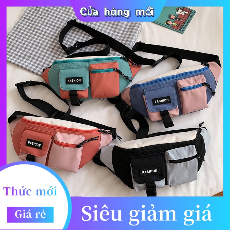 Dây chéo túi đeo hông thời trang áo ngực nữ trang thể thao túi ba lô thời trang Oxford casual bag