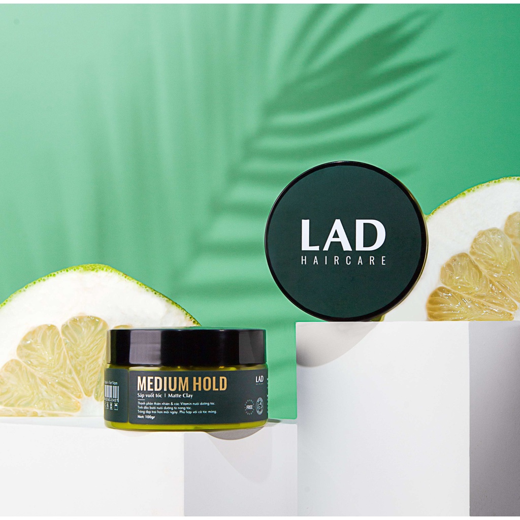 - Sáp vuốt tóc nam LAD Styles - MEDIUM HOLD  chiết xuất thiên nhiên từ tinh dầu bưởi