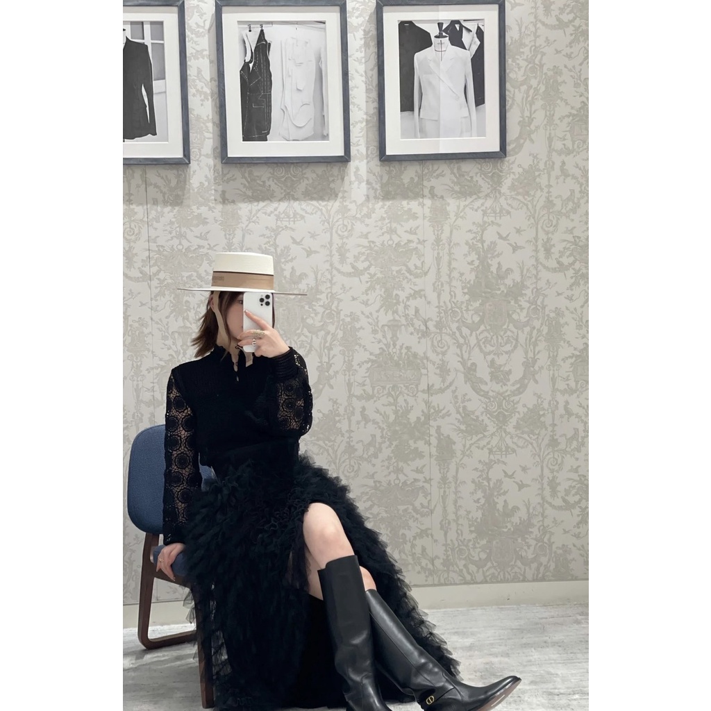 Áo len đan nữ thời trang cao cấp Dior CD thiết kế nữ tính, thanh lịch