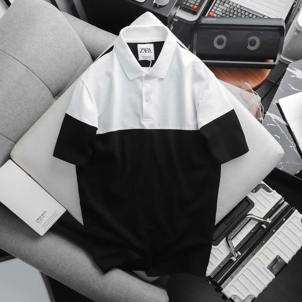 Áo thun polo  Shirt With Colorblock.