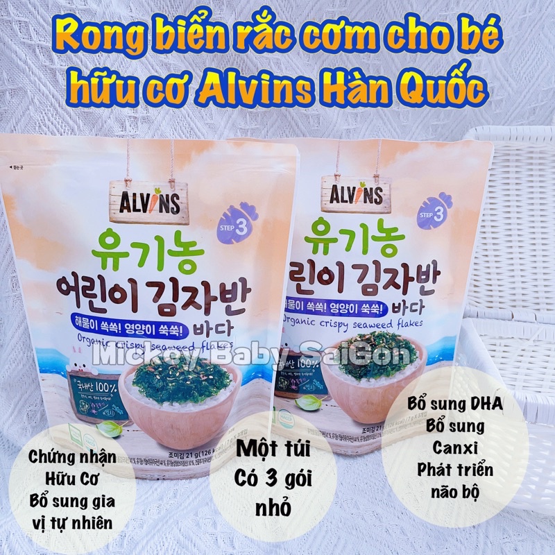 Rong biển rắc cơm Alvins Hàn Quốc