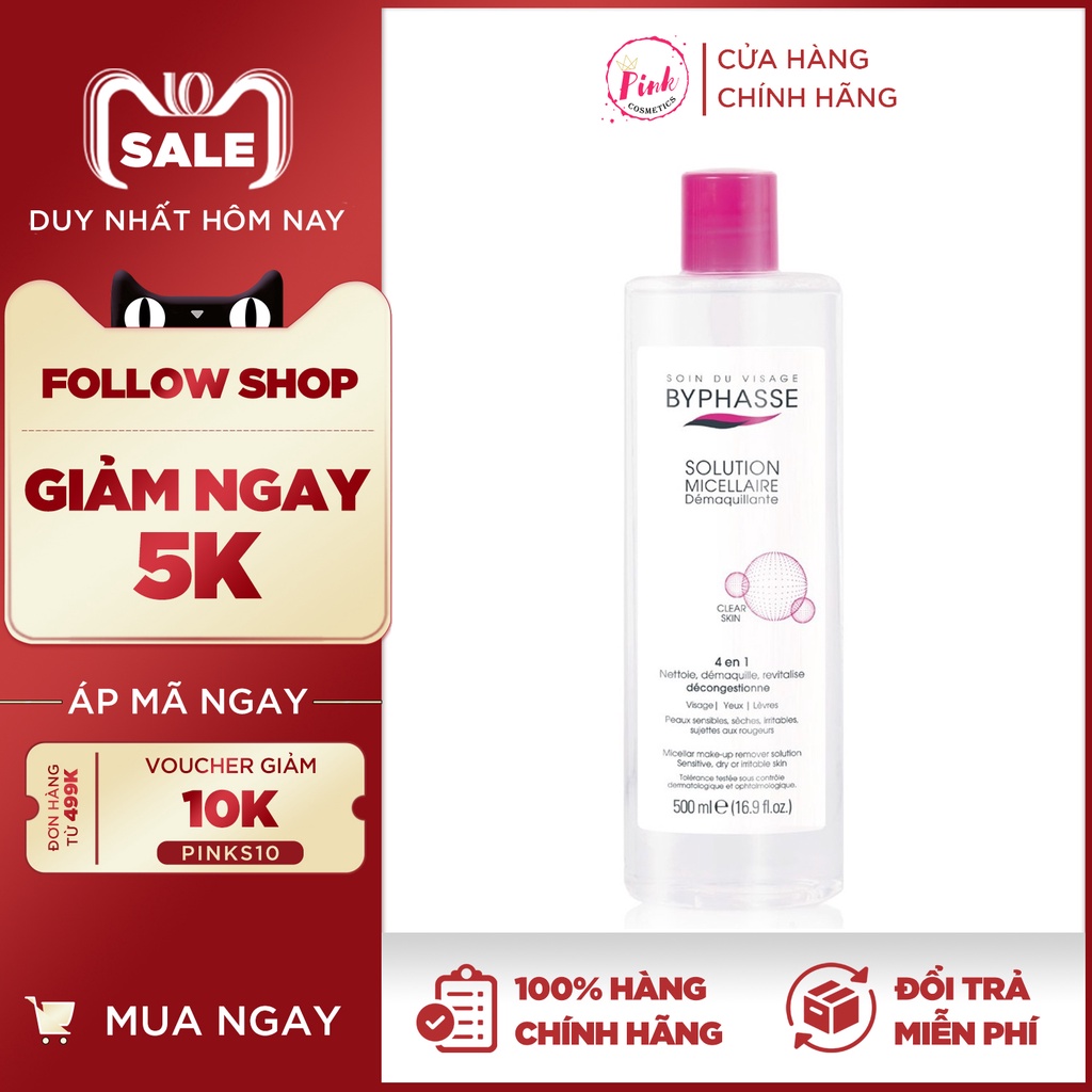 Nước tẩy trang sạch sâu BYPHASSE 500ml