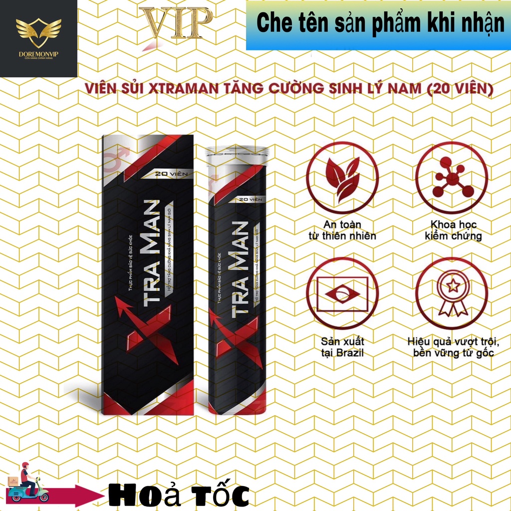 Viên sủi Xtraman cải thiện sinh lý nam giới, hỗ trợ yếu sinh lý, kéo dài quan hệ