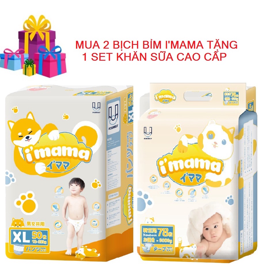Tã/Bỉm Quần/Dán i’mama cao cấp công nghệ nhật bản siêu mỏng siêu thấm hút