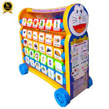 Đồ Chơi Kệ Bảng Học Chữ Cái, Chữ Số Đa Năng Doraemon Hàng Việt Nam, Xe Đẩy Đa Năng cho bé yêu
