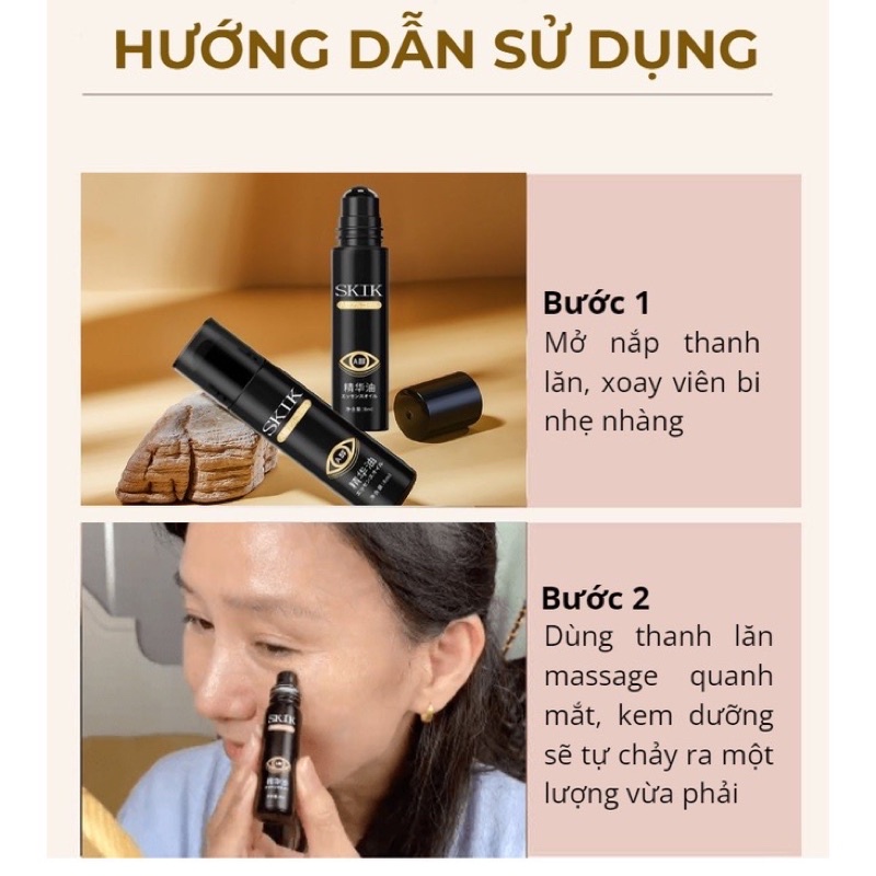 Thanh Lăn Tan Bọng Mắt SKIK - giảm Thâm Quầng Mắt, Dưỡng Da Vùng Mắt, Giảm Nếp Nhăn, Chân Chim