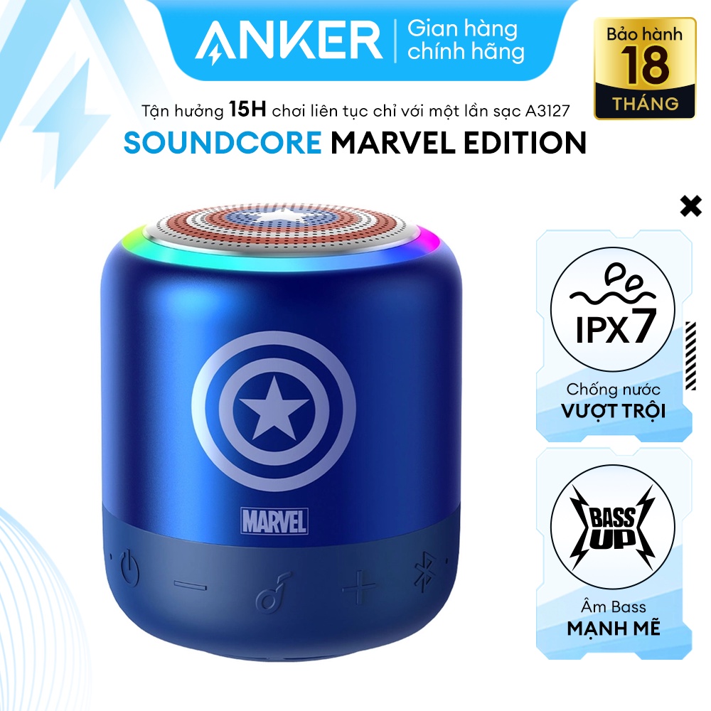Loa Bluetooth SoundCore Mini 3 6w (By Anker) Phiên bản Marvel - A3127S