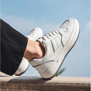Giày da sneaker trắng, phong cách trẻ trung CS904