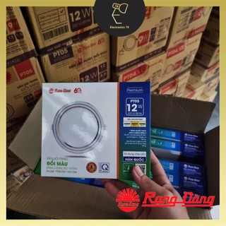 [Chính Hãng] Đèn Led Panel Âm Trần Đổi Màu 3 Chế Độ Rạng Đông 7W/9W/12W, Viền Vàng/Bạc