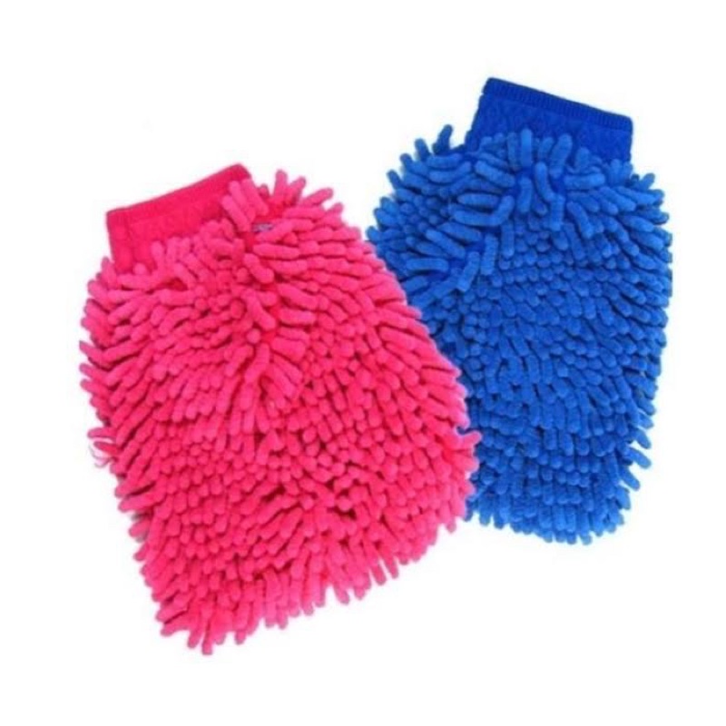 Găng tay san hô để rửa xe chống trầy xước tay loại 2 lớp dày