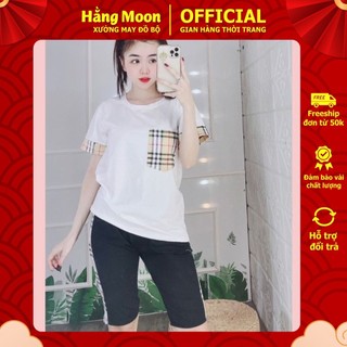 Đồ Bộ Nữ Set Bộ Lửng Thêu Đồ Bộ Mặc Nhà Đẹp Hằng Moon QL5 LỬNG BUBERRY