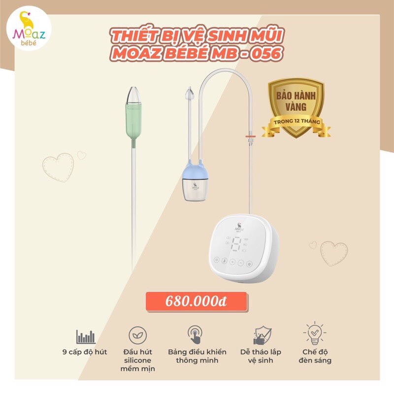 Máy Hút Mũi Vệ Sinh Mũi Moaz Bebe MB-056