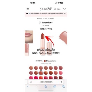 Son thỏi lì Colourpop Lux Lipstick