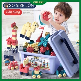 Đồ chơi Lego xếp, ghép hình thông minh, lắp ráp, lắp ghép sáng tạo cho trẻ em, bé trai, gái 2 3 4 5 6 tuổi.