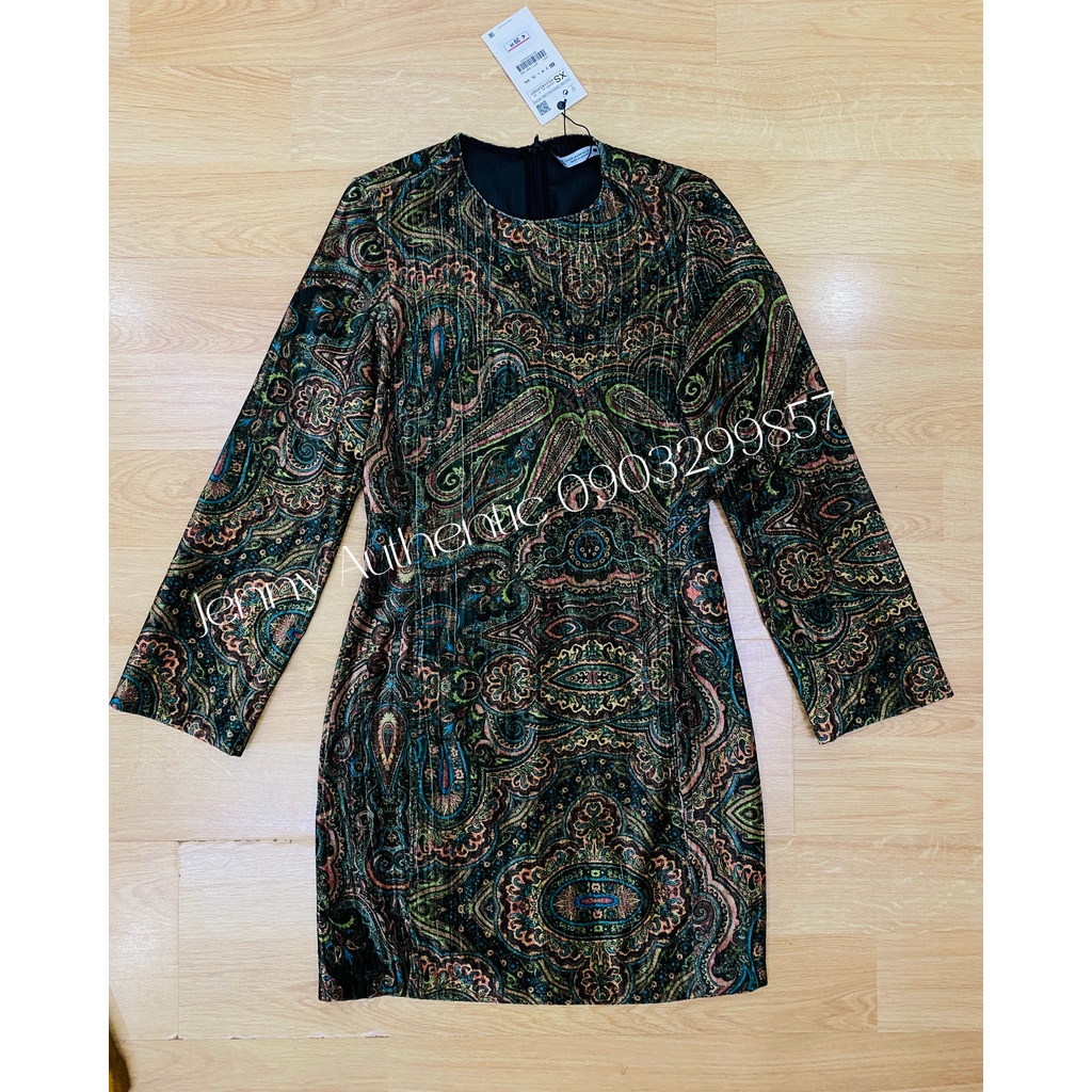 Váy Nhung ZARA Authentic Size XS