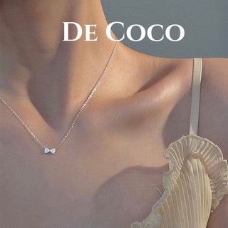 Dây chuyền bạc 925, vòng cổ nơ đính đá Gee decoco.accessories
