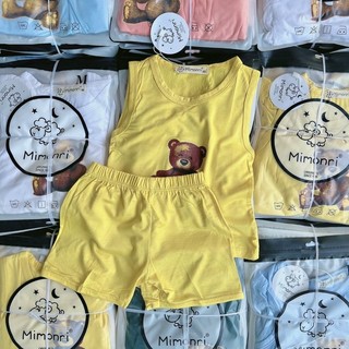 Bộ sát nách thun lạnh con gấu (bl gấu)