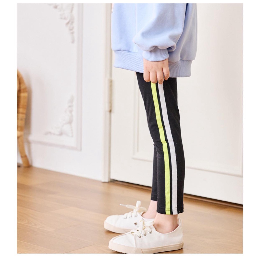 LEGGING KẺ SỌC THỂ THAO BÉ GÁI XUẤT HÀN