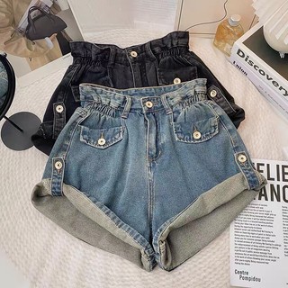 (Ảnh thật) Quần Short Jean Xòe Chun Eo Hèo Studio