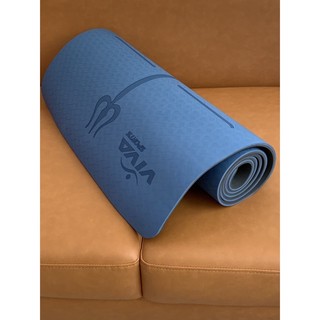 Thảm Tập Yoga Cao Cấp Định Tuyến TPE êm ái dày dặn + Dây buộc thảm
