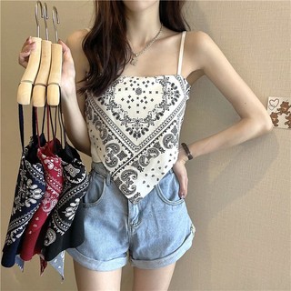 Áo yếm nữ lụa thổ cẩm 2 dây nơ lưng 2 màu