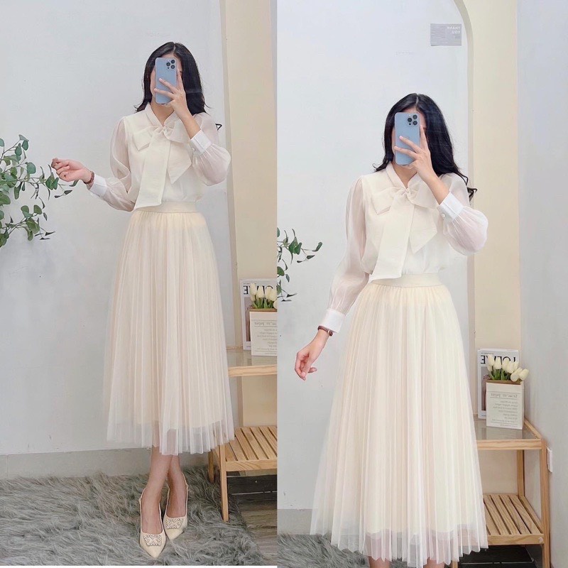 chân váy xếp ly dài hàng quảng châu,chân váy tutu 3 lớp maxi lưới lụa cao cấp CV172 SUTANO | BigBuy360 - bigbuy360.vn