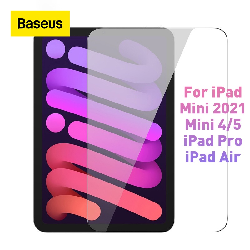 Kính Cường Lực Baseus 0.3mm Bảo Vệ Toàn Màn Hình Cho iPad mini 4 5 6 iPad Pro Air iPad 7 8 9 Pad