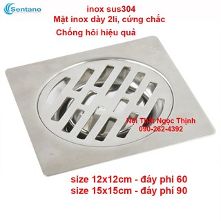 Phễu thoát sàn LR-02 inox sus304 mờ chống hôi hiệu quả chặn rác và thoát nước nhanh
