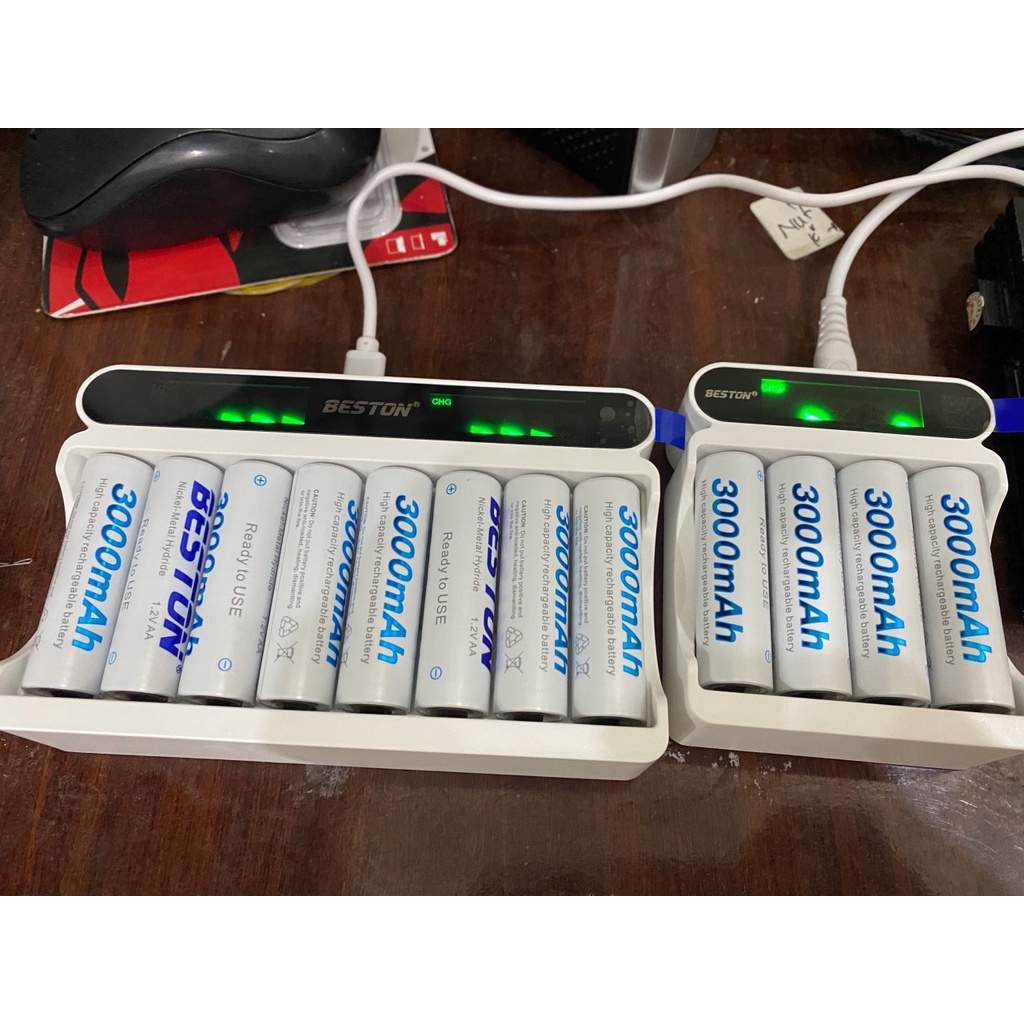 Pin sạc AA Loại 2000mAh và 3000mAh BESTON cho micro Karaoke, đồ điện tử