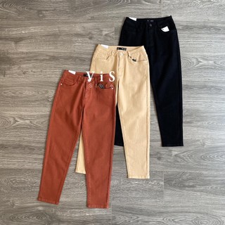 Quần jean nữ lửng dáng slim