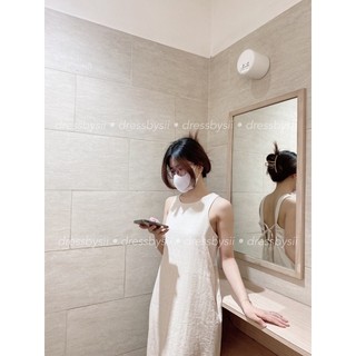 Váy Linen Sát Nách Cột Dây Nơ Lưng - 𝐂𝐡𝐚𝐧𝐦𝐢𝐢