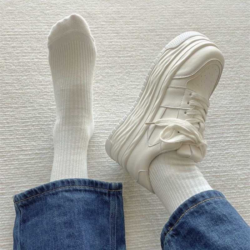 Giày Sneaker độn đế hack dáng siêu hot 2023 thời trang nữ