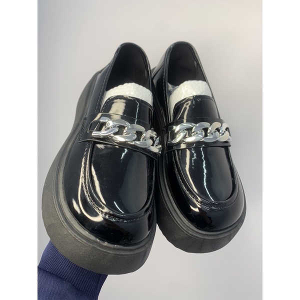 Giày búp bê PLO quai xích nữ da mềm cao cấp Giày tiểu thư xinh đơn giản nhẹ nhàng đi chơi đi học