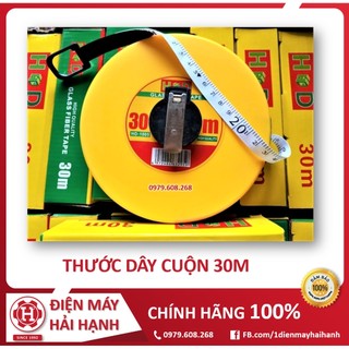 Thước dây cuộn 30m - thước cuộn, thước vải, thước đo, thước mét, thước thổ